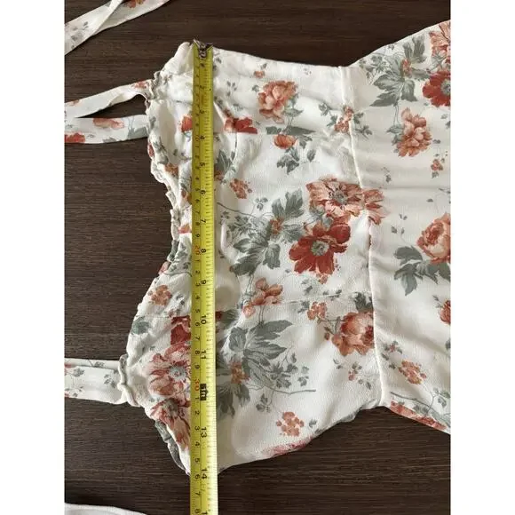 Reformation Dainty Dress XS Georgette Romantic Corset Floral - Picture 7 of 12